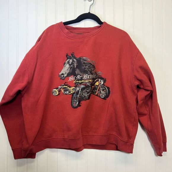 Bit & Bridle Sweatshirt Size 3xl Horsepower Horse Motorcycle - Picture 1 of 10